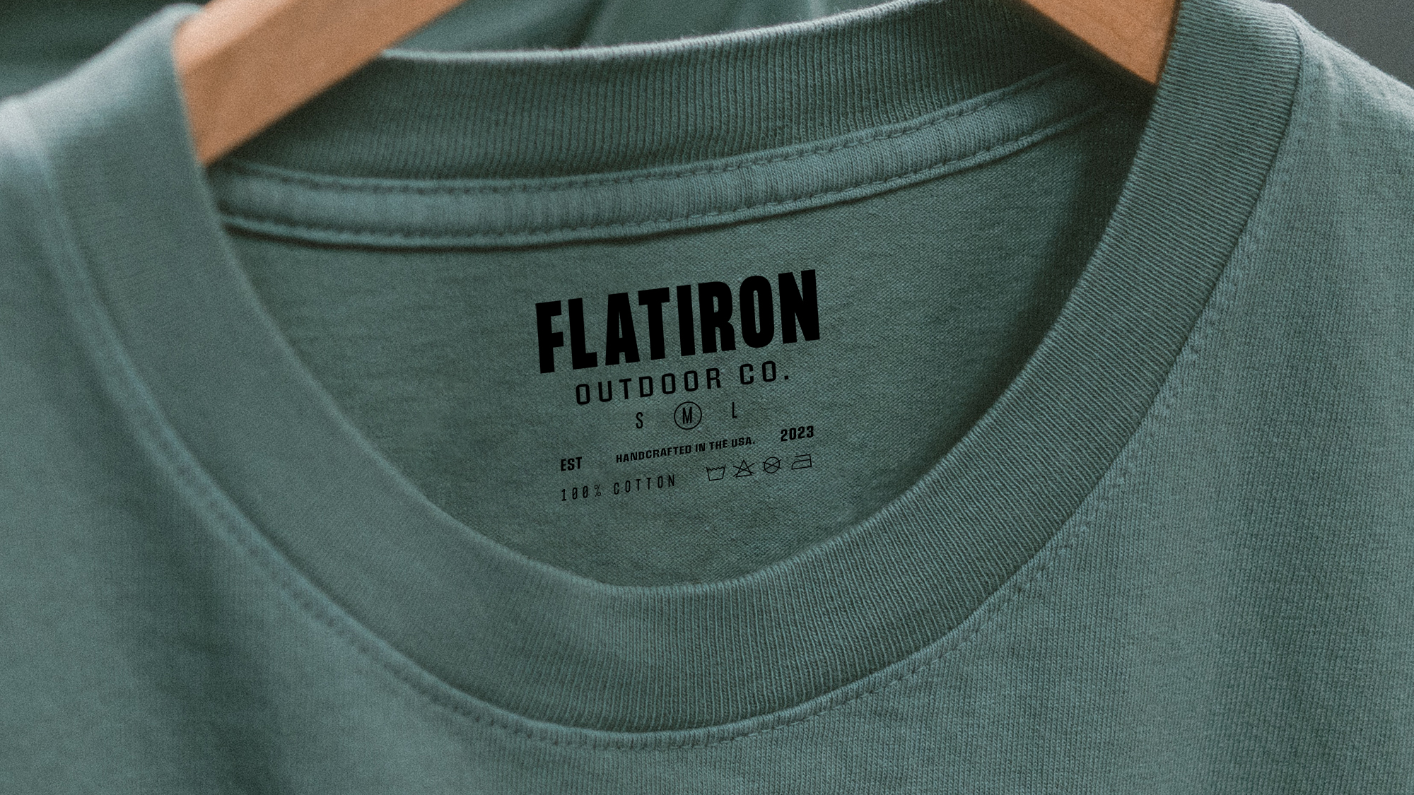 a mockup of a hat with an outdoors logo I created