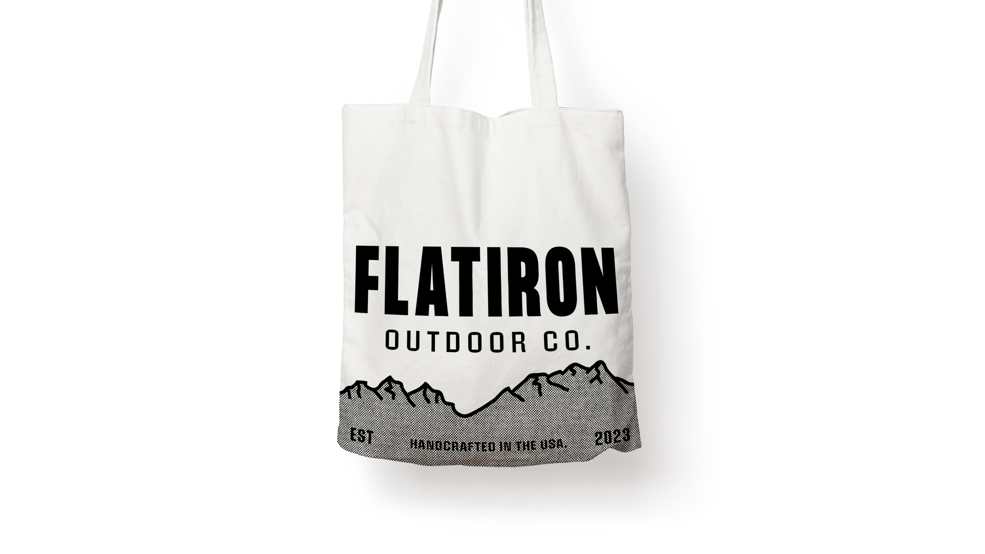 a mockup of a hat with an outdoors logo I created