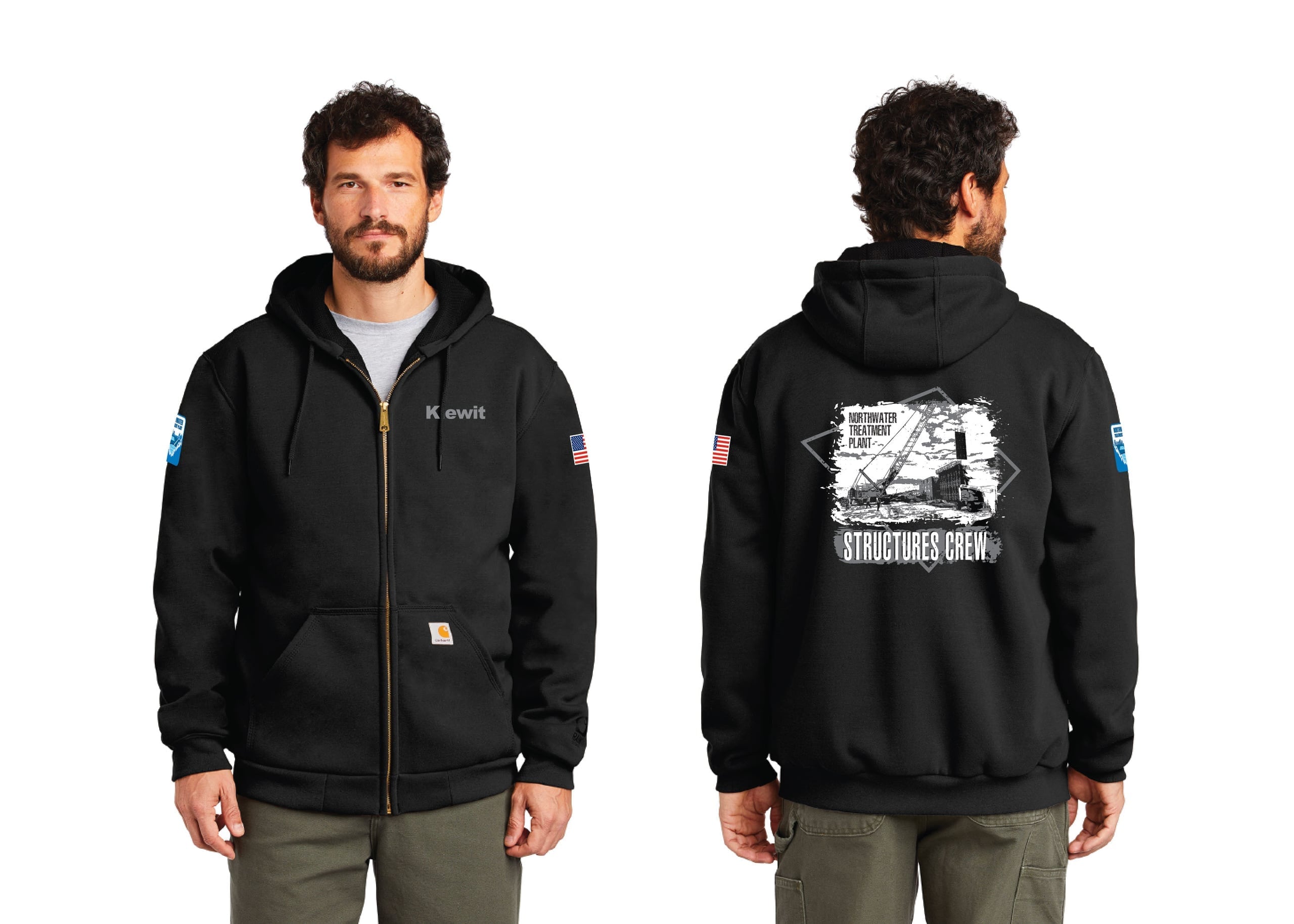 This is a promotional image featuring a man wearing a black hoodie with a white graphic on the front. The hoodie is adorned with text and logos, including what appears to be a truck with a skull. A large text on the front reads 'BASHED BROTHERS' in bold capital letters. The background of the image is white, creating a stark contrast with the black and white design of the hoodie.